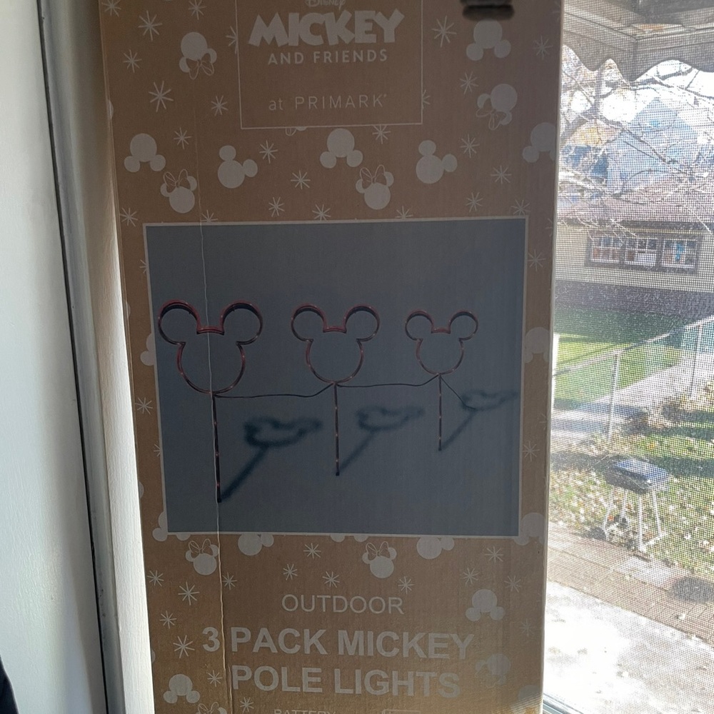 3 pack Mickey Pole lights